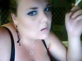 Cute bbw smoker