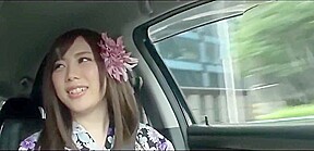 Cute college student 18+ in yukata