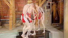 Cute twinks Tim and Johannes fuck bareback after wrestling