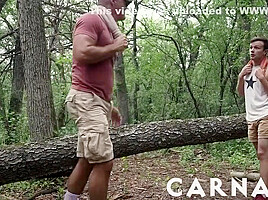 Damien Stone And Logan Cross In Hung Step daddy Breeds Obedient Twink