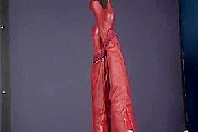 Danger Doll Bound and Hung by Boots
