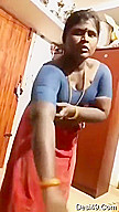 Desi Tamil Bhabhi After Bathing Video Record By Hubby