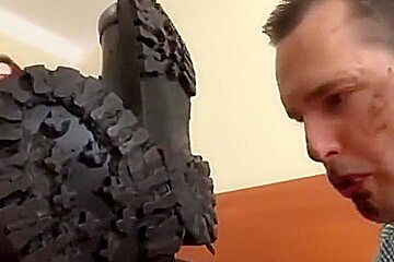 Dirty combat boots licking