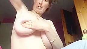 Disabled girl breast examination