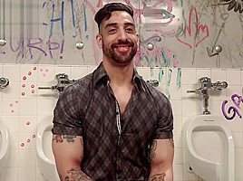 Dominated at the toilet