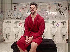 Dominated at the toilet