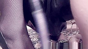 Dominating tgirls bang fetish dude