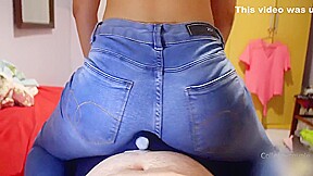 Dry Humping Big Ass In Jeans Till He Cum In His Underwear, Cum In Pants Lapdance