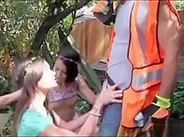 Earth Day Celebration Turns To 3some Sex With Two Besties