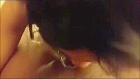 Ebony Blowjob and Cum eating