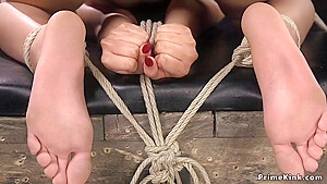 Ebony Slave Newbie Whipped In Bondage