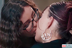 Emma Rose And Leana Lovings - Fucking My Tgirl College Gf In Her Cafe 6 Min
