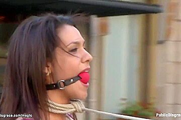 Euro Whore Naked Public Humiliated With Samia Duarte, James Deen And Princess Donna