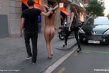 Euro Whore Naked Public Humiliated With Samia Duarte, James Deen And Princess Donna
