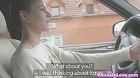 Euro lesbians public pussylicking sextape