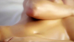 European natural busty beauty fingering her fresh pussy