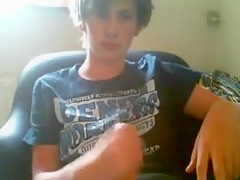 Exotic male in incredible handjob, amateur homo porn video