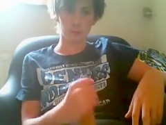 Exotic male in incredible handjob, amateur homo porn video