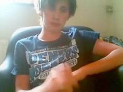 Exotic male in incredible handjob, amateur homo porn video