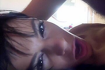 Experienced Brunette Likes To Feel A Fat, Hard Cock Inside Her Mouth Until It Explodes