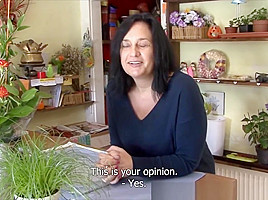 F-Sized Tits Mature Get Fucked in Flower Store