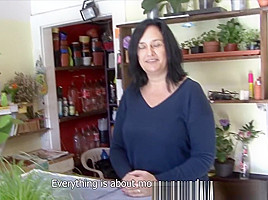 F-Sized Tits Mature Get Fucked in Flower Store