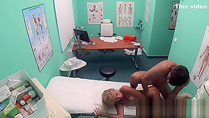 Fake Hospital Sweet Blonde Russian Eats Docs Cum