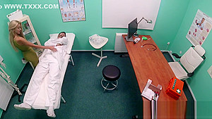 Fake Hospital Sweet Blonde Russian Eats Docs Cum