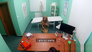 Fake Hospital Sweet Blonde Russian Eats Docs Cum