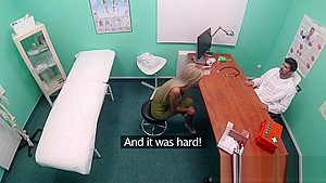 Fake Hospital Sweet Blonde Russian Eats Docs Cum