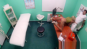 Fake Hospital Sweet Blonde Russian Eats Docs Cum