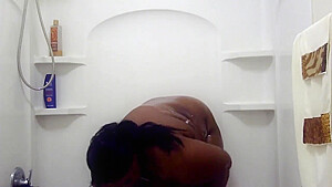 Fat Black Girl In The Shower