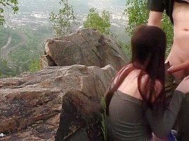 Femfoxfury - Passionate Student 18+ Sucks And Fucks With A Classmate To Cum In Mouth In The Forest