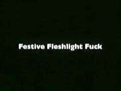 Festive Fleshlight Fuck