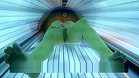 Filmed on Public Tannig Salon on solarium