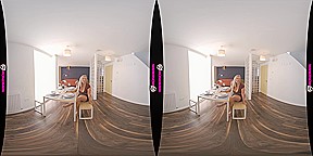 First Date - Big Tit Blonde BBW Striptease - SexLikeReal
