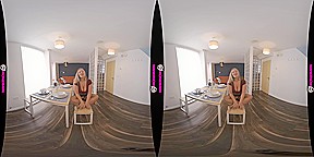 First Date - Big Tit Blonde BBW Striptease - SexLikeReal