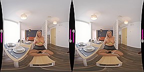 First Date - Big Tit Blonde BBW Striptease - SexLikeReal