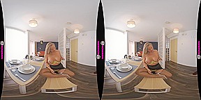 First Date - Big Tit Blonde BBW Striptease - SexLikeReal