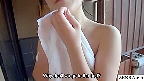 First time Japanese lesbians private bathhouse video