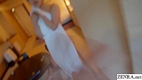 First time Japanese lesbians private bathhouse video
