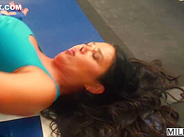 Fit Stepmom Dana Gets Fucked In Her Tight Ass At The Gym - Fit Mom, Maximo Garcia And Dana Vespoli