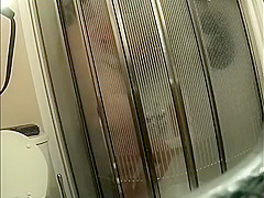 Fit milf spied under the shower