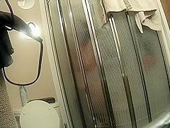 Fit milf spied under the shower