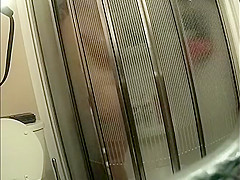 Fit milf spied under the shower