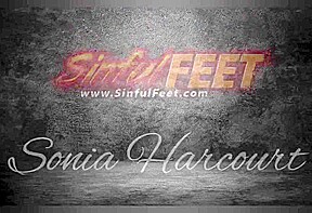 Flaming Red Head Babe Sonia Harcourt Will Talk The Cum Out Of You Onto Her Awaiting Wrinkled Soles