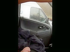 Flashing driving in the car