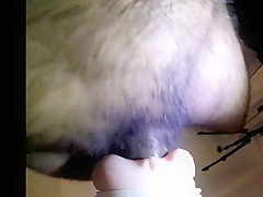 Fleshlight with massive cumshot at the end