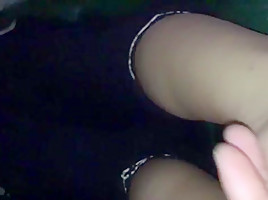 Footjob on this algerian girl for money