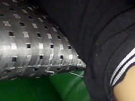 Footjob on this algerian girl for money